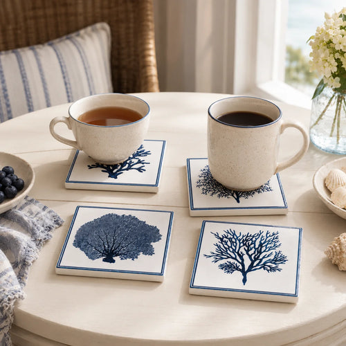 Classic Coral Coaster Set