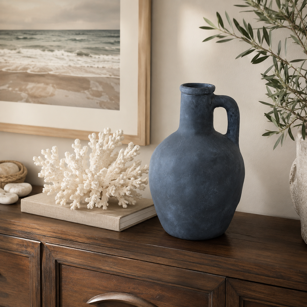 Mediterranean-inspired Ocean Blue Vessel