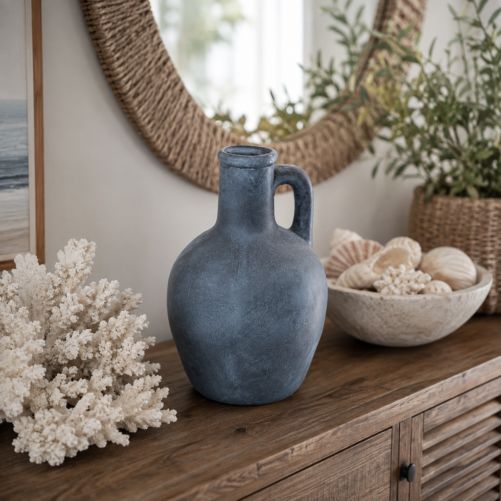 Mediterranean-inspired Ocean Blue Vessel