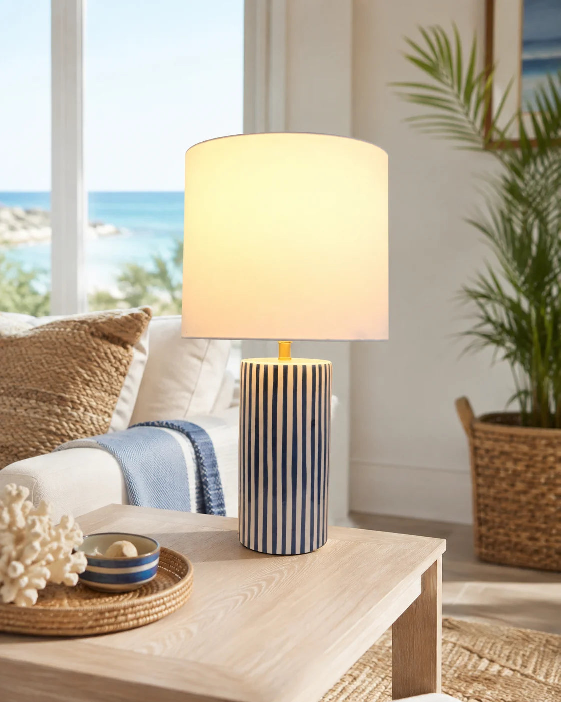 Ocean Stripe Table Lamp