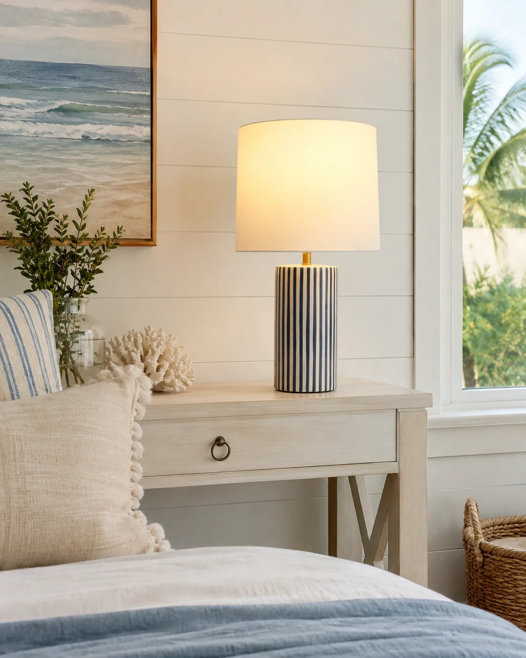 Ocean Stripe Table Lamp