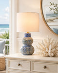 Ocean Blue Ceramic Table Lamp
