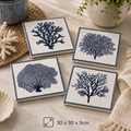 Classic Coral Coaster Set
