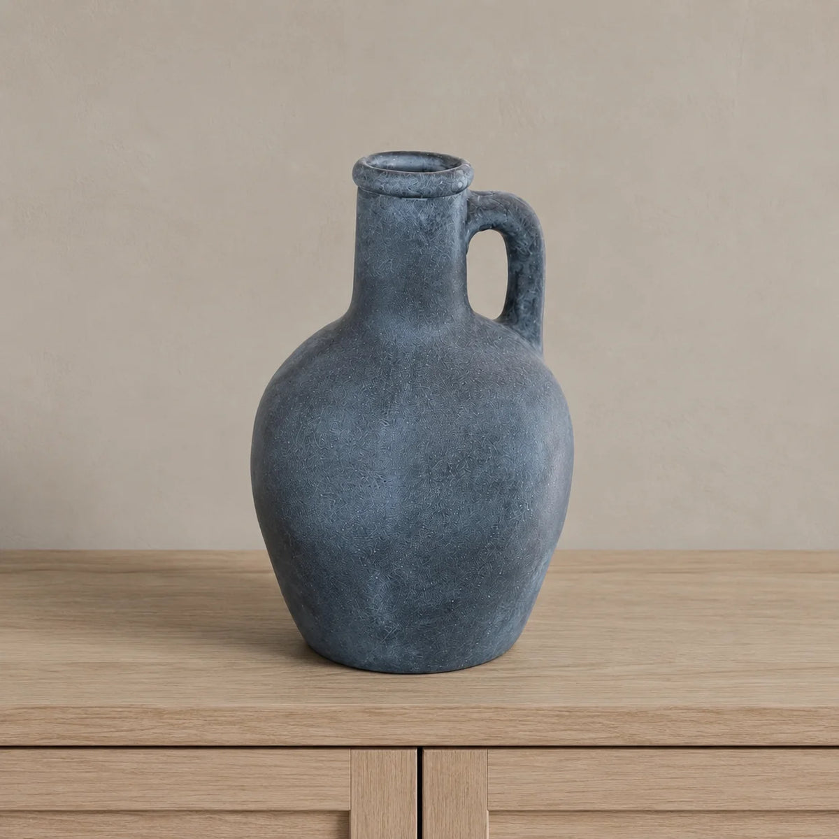 Mediterranean-inspired Blue Vessel