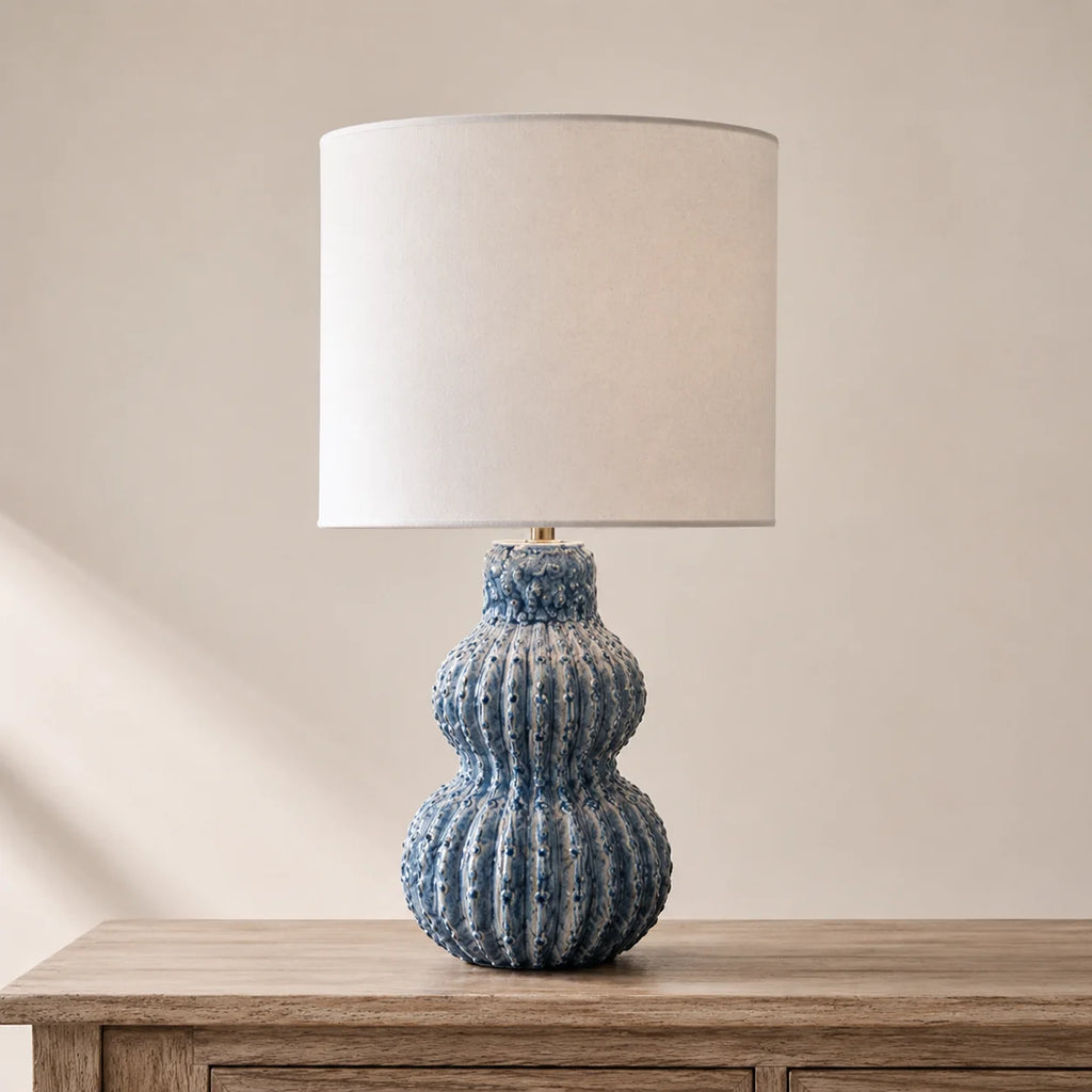 Ocean Blue Ceramic Table Lamp